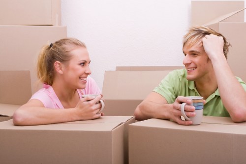 Commercial moving team planning an office relocation in London