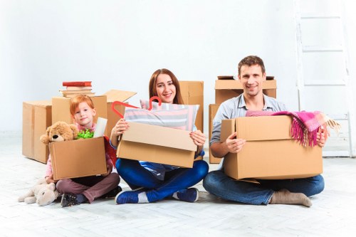 Checklist and packing supplies for preparing a home move in London