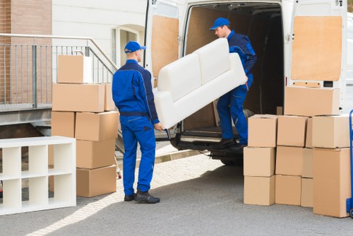 Professional man with a van service completing a secure transport