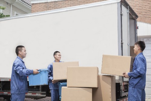Team using PPE during a man and van removal job