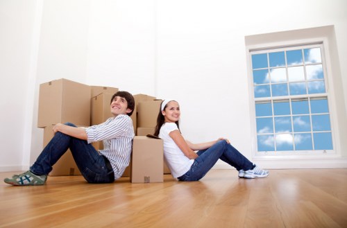 Van moving safety equipment and secure loading preparation