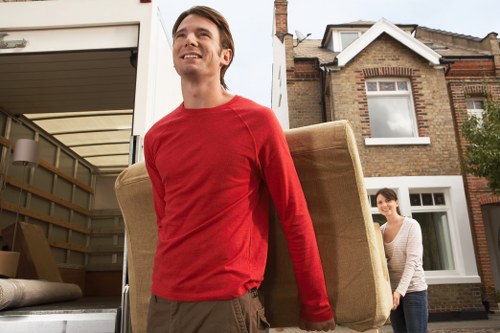 Van loading process with safety checks in place