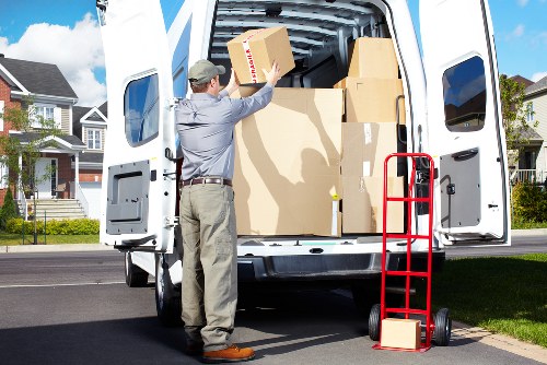 Moving day transport and unloading for a London property relocation