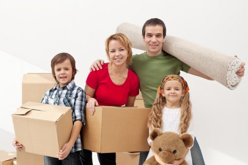 Residential moving truck for a London flat move